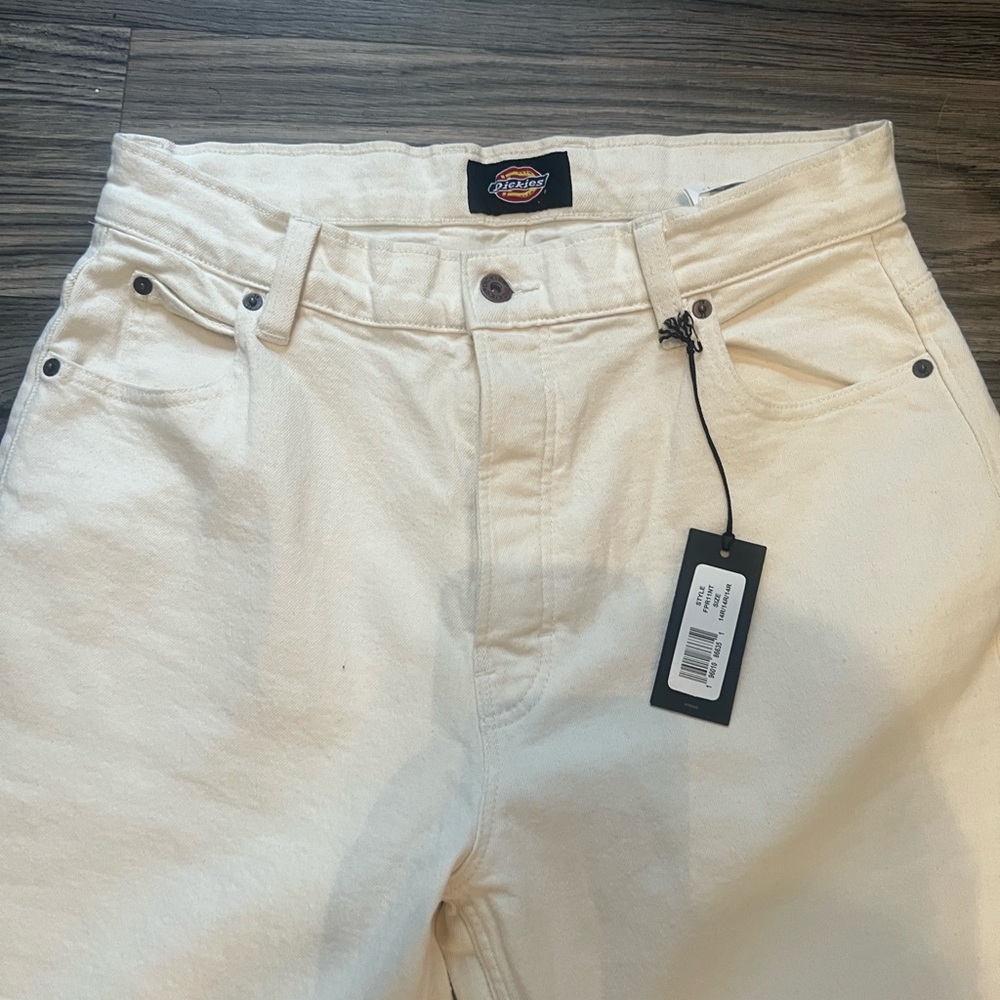 Dickies Off-White High-Rise Jeans
